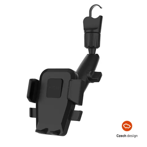 FIXED Universeller Autohalter Iconiq Mirror mit Rückspiegelbein schwarz