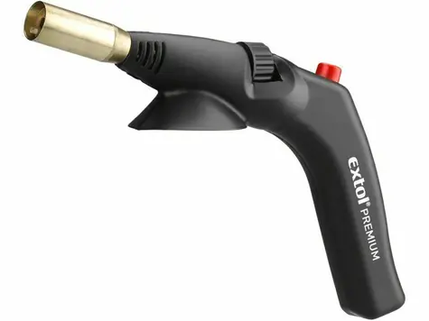Extol- Premium Brenner mit Piezozündung / Gas. Kartusche / EN417 / EU Gewinde 7/16“ /  20mm / 1,7kWh 
