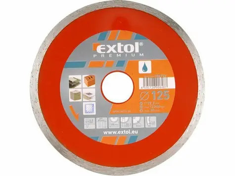 Extol- Premium Vollumfangs-Diamanttrennscheibe 150x22,2mm / Nassschnitt 