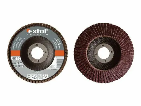Extol- Premium Winkellamellenscheibe P40 - 125mm / KORUN 