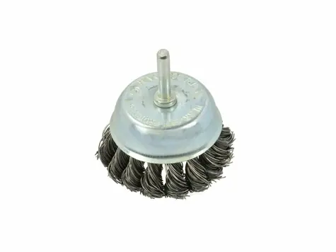 GEKO Geflochtene Topfbürste 75 mm | Schaft 6 mm