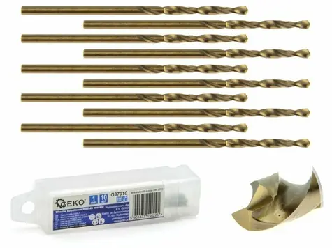 GEKO Metallbohrer 1,5 mm HSS Packung mit 10 Stück