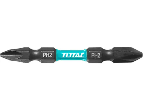 TOTAL-TOOLS Doppelseitige Bits PH2+PH2 65mm 10 Stück