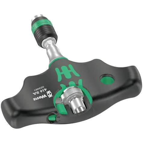 Wera 416 RA / Handbithalter mit Quergriff mit Ratschenfunktion und Rapidaptor-Schnellwechselkopf