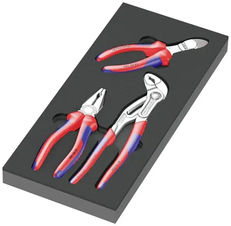 Wera 9780 Knipex Zangenset in Schaumstoffeinlage 1 - 3-teilig