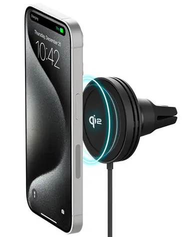 iOttie Velox MagSafe Qi2 Universal-Autohalterung mit kabellosem Ladegerät/Halterung für Lüftungsschlitze