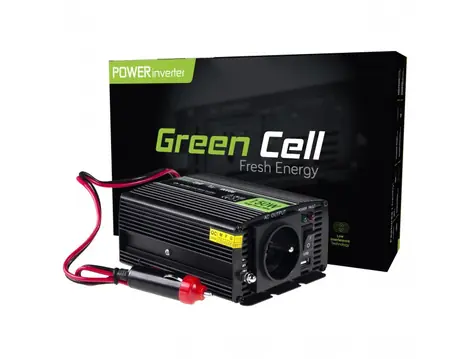 Green Cell Spannungswandler von 12V auf 230V - 150W/300W - modifizierte Sinuswelle