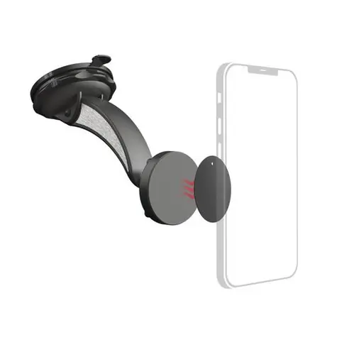 HAMA Magnet schwarz / Universelle Handyhalterung für die Windschutzscheibe / Saugnapf / 360°-Drehung