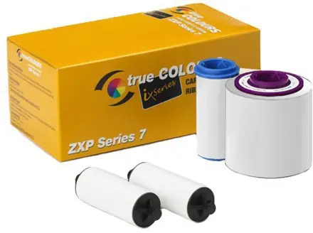 Weißes ZEBRA Ribbon-Band für ZXP7 (Druck von 4000 Karten)