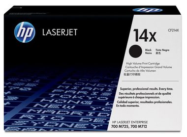 HP 14X Original Toner Schwarz / für HP LaserJet Enterprise 700 M712 & M725 / 17.500 Seiten