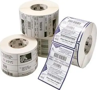 ZEBRA Z-Select 2000T Papieretiketten TT 76,2 x 50,8 mm (6 Rollen) / 2740 Stück / 6 Rollen
