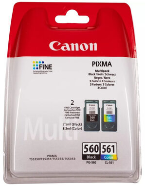 Canon PG-560 & CL-561 Blister Originalpatrone Multipack / für PIXMA TS5350 / 2x 180 Seiten