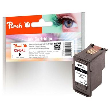 Peach Alternativpatrone Canon PG-545XL schwarz / Pixma MG2450/ MG2550/ MG2555 / 16 ml