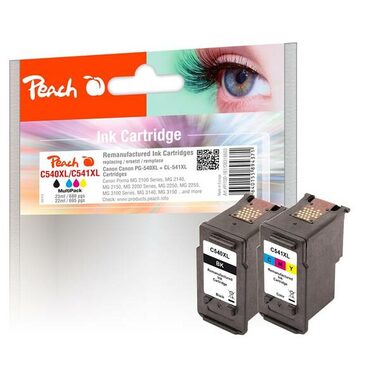 Peach PG-540 XL kompatible Kartusche MultiPack schwarz + Farbe / 23 ml + 22 ml