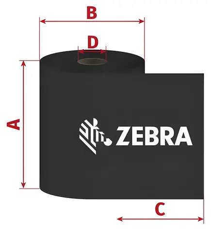 ZEBRA ZipShip 3200 / TTR-Farbband / Wachsharz / 110 mm / 300 m / 1 Stück