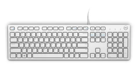 DELL KB-216 US weiß / Multimedia-Tastatur / US / QWERTY / USB