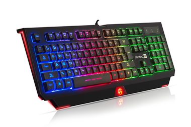 Connect IT BATTLE RNBW schwarz / Gaming-Tastatur / Hintergrundbeleuchtung / Anti-Ghost / USB / CZ + SK-Layout / 1,8 m 
