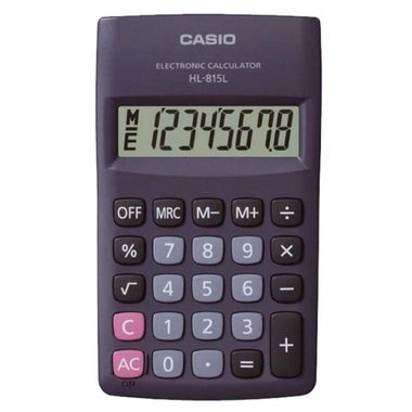Casio HL 815L BK schwarz / Taschenrechner / acht Ziffern