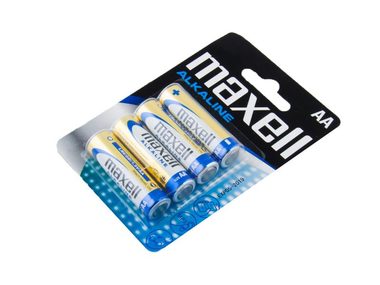 Maxell Alkaline Nicht wiederaufladbare AA-Batterien / 4 Stück / Blister