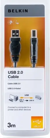 Belkin USB 2.0 AB Verbindungskabel 3M / Standardserie