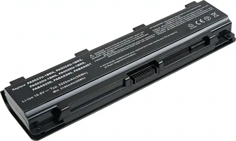 T6 Power -Akku für Toshiba Satellite C50 / C70 / C800 / C850 / L70 / L800 / M800 / P800 / 6 Zellen / 5200 mAh