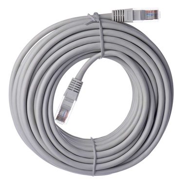 Emos Patchkabel UTP CAT 5e 10m grau / AWG26 / PVC 