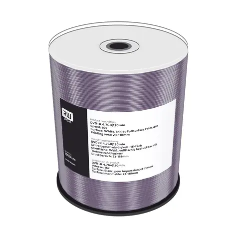 MediaRange DVD+ R 4,7 GB 16x Spindel 100 Stück - Tintenstrahldruckbar