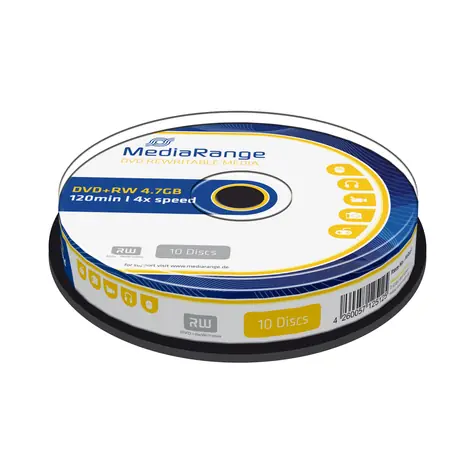 MediaRange DVD+RW 4,7GB 4X Spindel 10 Stk 