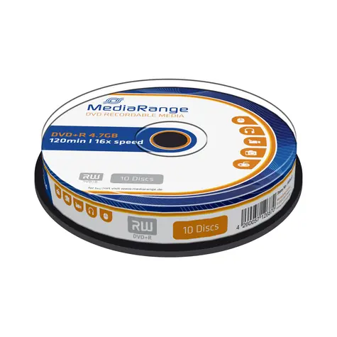 MediaRange DVD+ R 4,7GB 16x Spindel 10 Stk 