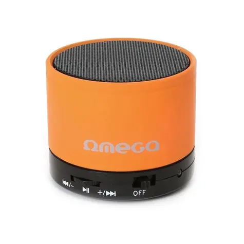 Omega OG47B Bluetooth-Lautsprecher / 3 W / FM / Micro-SD / Aluminium / Orange