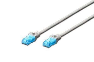 Digitus Ecoline Cable grau 0,25m / UTP / CAT 5e / AWG 26:7 