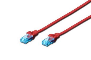 Digitus Ecoline Cable rot 2m / UTP / CAT 5e / AWG 26:7 