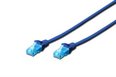Digitus Ecoline Cable blau 5m / UTP / CAT 5e / AWG 26:7 