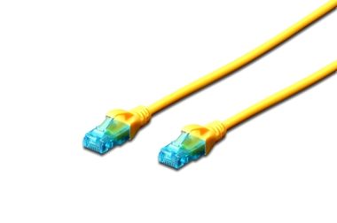 Digitus Ecoline Cable gelb 5m / UTP / CAT 5e / AWG 26:7 