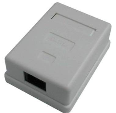 DATACOM Einzelsteckdose über dem Putz / 1 x RJ45 / CAT5E / UTP