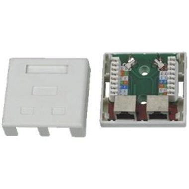 DATACOM STP Doppelsteckdose (über dem Putz) CAT5E / 2 x RJ45