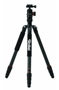 Rollei Stativ C5i Carbon / Belastung 8kg / Ausgefahren 157,5 cm / Carbon / Schwarz