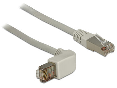 DeLock Cable RJ45 Cat.5e SFTP rechtwinklig / gerade 1 m
