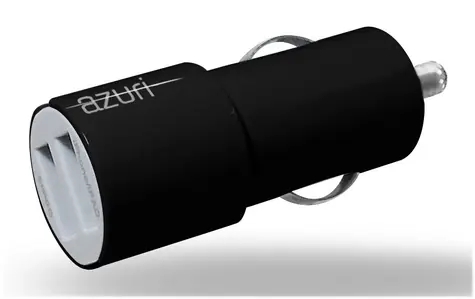 Azuri CL Dual-Ladegerät mit 2 USB- Port - 3,4 Ampere / Schwarz