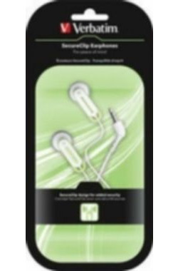 Verbatim SecureClip-Kopfhörer - Grün