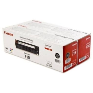 Canon Tonerkartusche CRG-718Bk - 2er-Pack (CRG718BK)