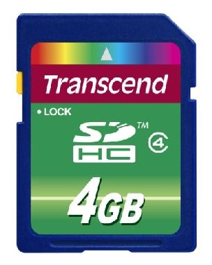 Transcend SDHC-Karte 4 GB Klasse 4