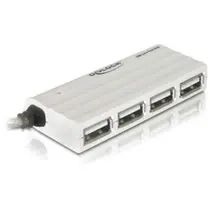 Externer Slim USB 2.0 4-Port Hub von DeLock
