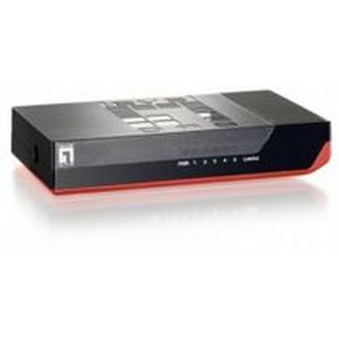 LevelOne Gigabit Ethernet Switch 8 Port (Black Edition)