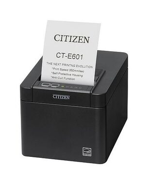 Citizen CT-E601 BT schwarz / Registrierkasse / 83 mm / Thermodrucker / 203 dpi / USB & BT / Schneideplotter
