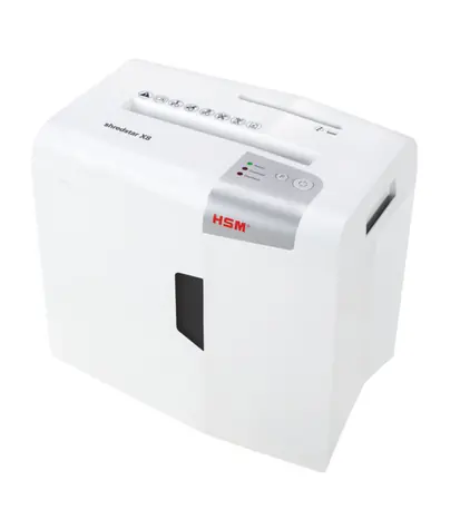 HSM shredstar X8 / weiß / Format A4 / Schnittgröße 4,5x30mm / Geheimhaltungsgrad (DIN) 3