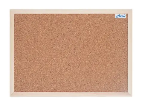 AVELI Korkplatte 60x90 cm Holzrahmen