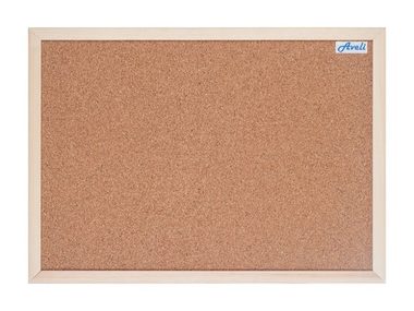 AVELI Korkplatte 90x120 cm Holzrahmen