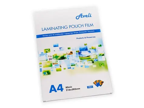AVELI Laminierfolie A4 160mic (2x80) glänzend 100 Stk