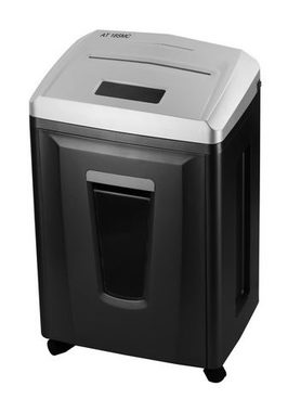 AT AT-18 SMC Aktenvernichter schwarz / 1x2 mm / Geheimhaltungsklasse DIN P7 / 22L